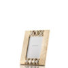 Picture frames and boxes - Dalila picture frame in horn and handengraved 24k gold plated brass mod. 4002 - Arcahorn