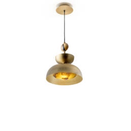 Lamps - Vesuvio suspension lamp in horn and satin brass - Arcahorn