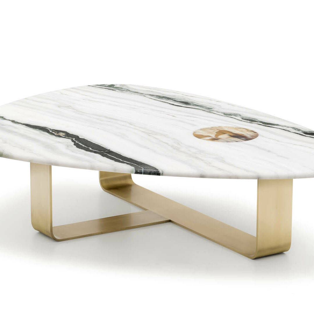 Tavoli e consolle - Demetra tavolo basso in marmo Dalmata - still life - Arcahorn
