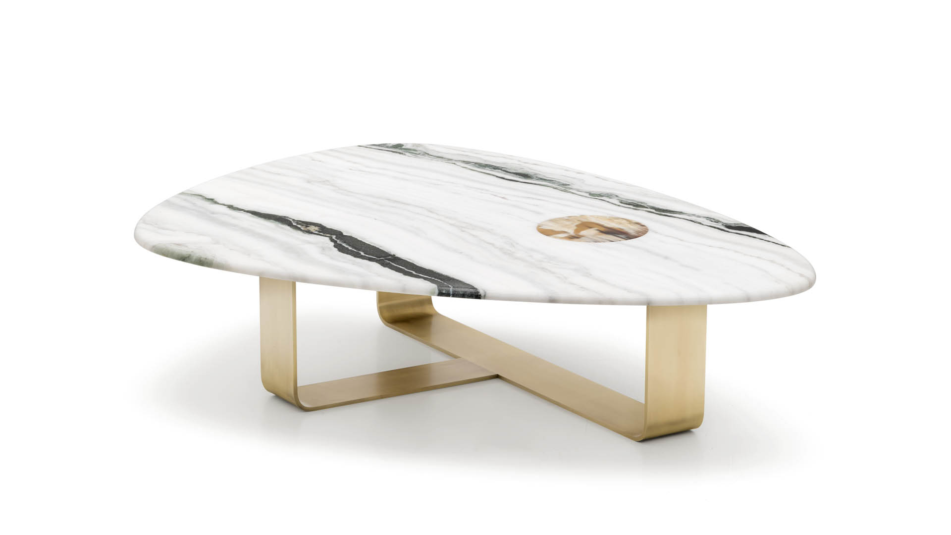 Tables and console tables - Demetra coffee table in Dalmata marble and horn - still life - Arcahorn