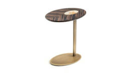 Tables and console tables - Keplero End table in Macassar ebony and horn - still life - Arcahorn