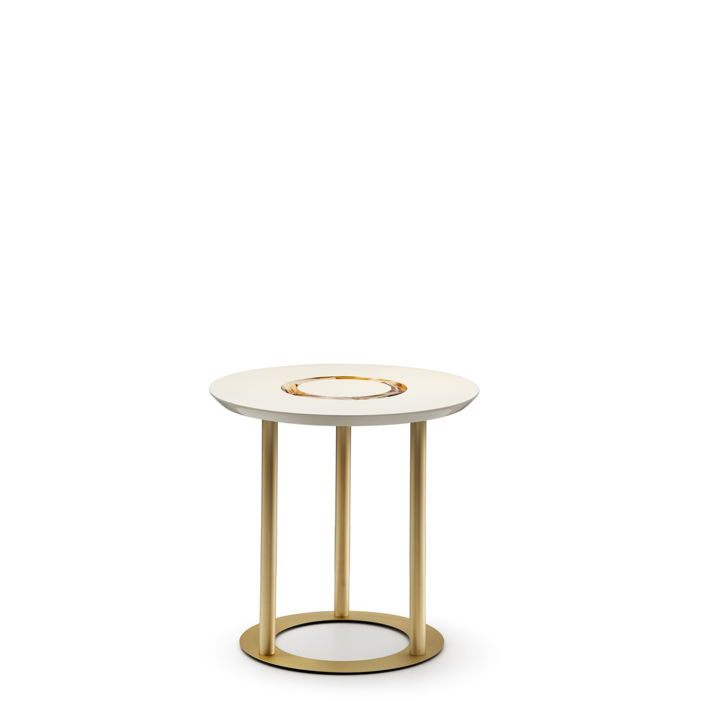 Tavoli e consolle - Saturno tavolino in legno laccato avorio - Arcahorn