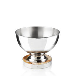 Tableware - Baikal champagne bowl in stainless steel and horn - Arcahorn