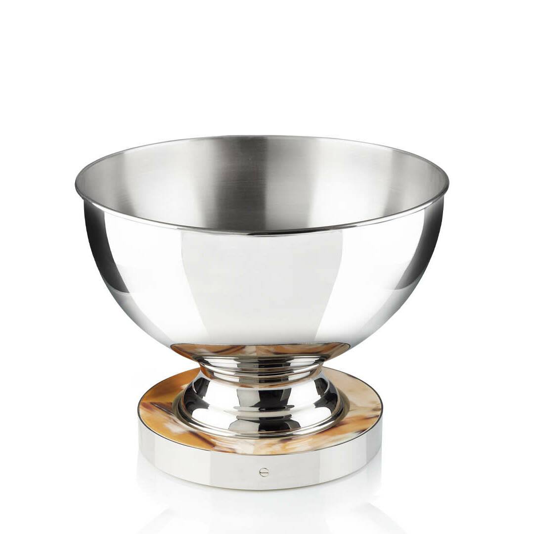 Tableware - Baikal champagne bowl in stainless steel and horn - cover - Arcahorn