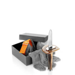 Tableware - Belon oyster shucking set in horn and stainless steel - Arcahorn