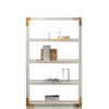 Cabinets and bookcases - Frida bookcase in glossy ivory lacquered wood - Arcahorn