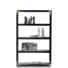 Contenitori e librerie - Frida Libreria in legno laccato lucido colore nero - Arcahorn