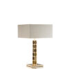 Lamps - Borgia table lamp in horn and handengraved 24k gold plated brass - Arcahorn