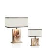 Lamps - Florian table lamps in horn and burnished brass - Arcahorn