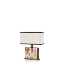 Lamps - Florian table lamp in horn and burnished brass mod. 5170 - Arcahorn