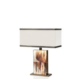 Lamps - Florian table lamp in horn and burnished brass mod. 5171 - Arcahorn