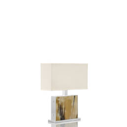 Lamps - Florian table lamp in horn and chromed brass mod. 1214 - Arcahorn
