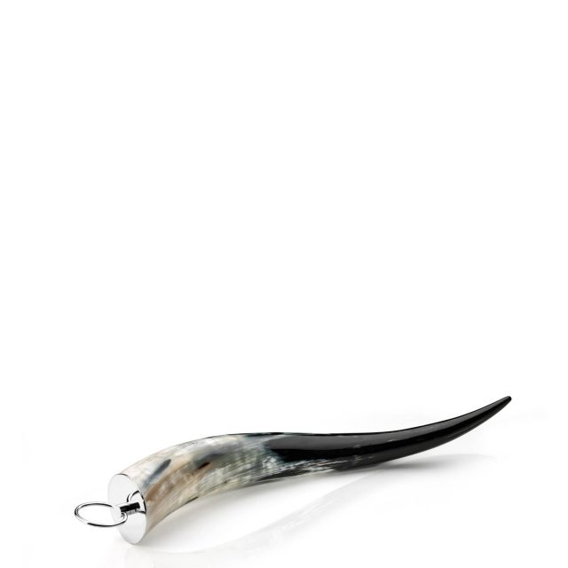 Sculptures - Pegaso Sculpture in horn and chromed brass mod. 1591 - Arcahorn