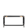 Tables and console tables - Alcamo console table in lacquered wood, horn and gunmetal brass – Arcahorn
