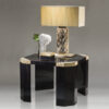 Tables and console tables - Ercolano side table in glossy ebony and horn - ambiance picture - Arcahorn