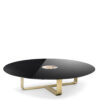 Tables and console tables - Giunone coffee table in horn and satin brass - Arcahorn