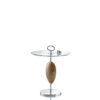 Tables and console tables – Macari side table in horn with top in extraclear glass 1870 - Arcahorn