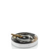 Office sets and smoking accessories - Eliseo ashtray in horn and stainless steel - Arcahorn