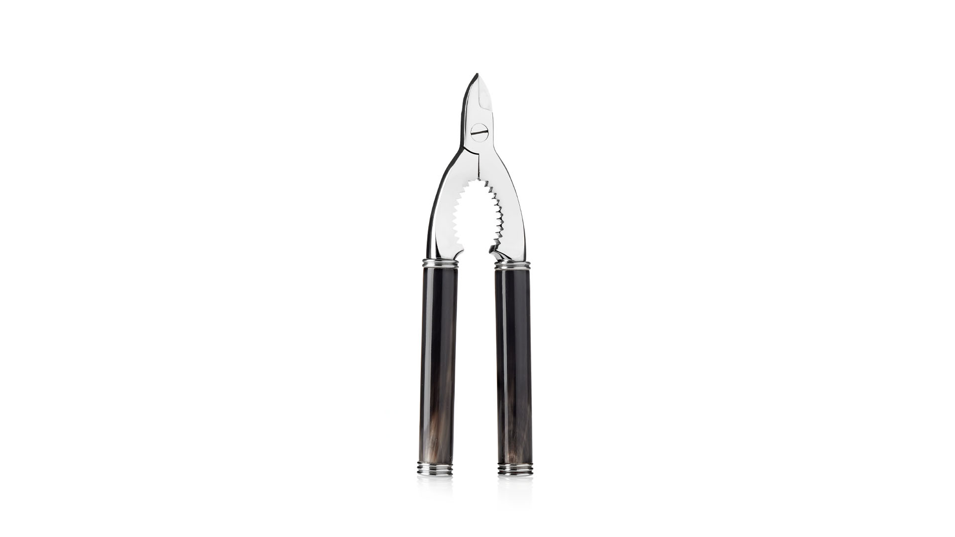 Tableware - Diletta champagne tongs in horn and stainless steel - cover - Arcahorn