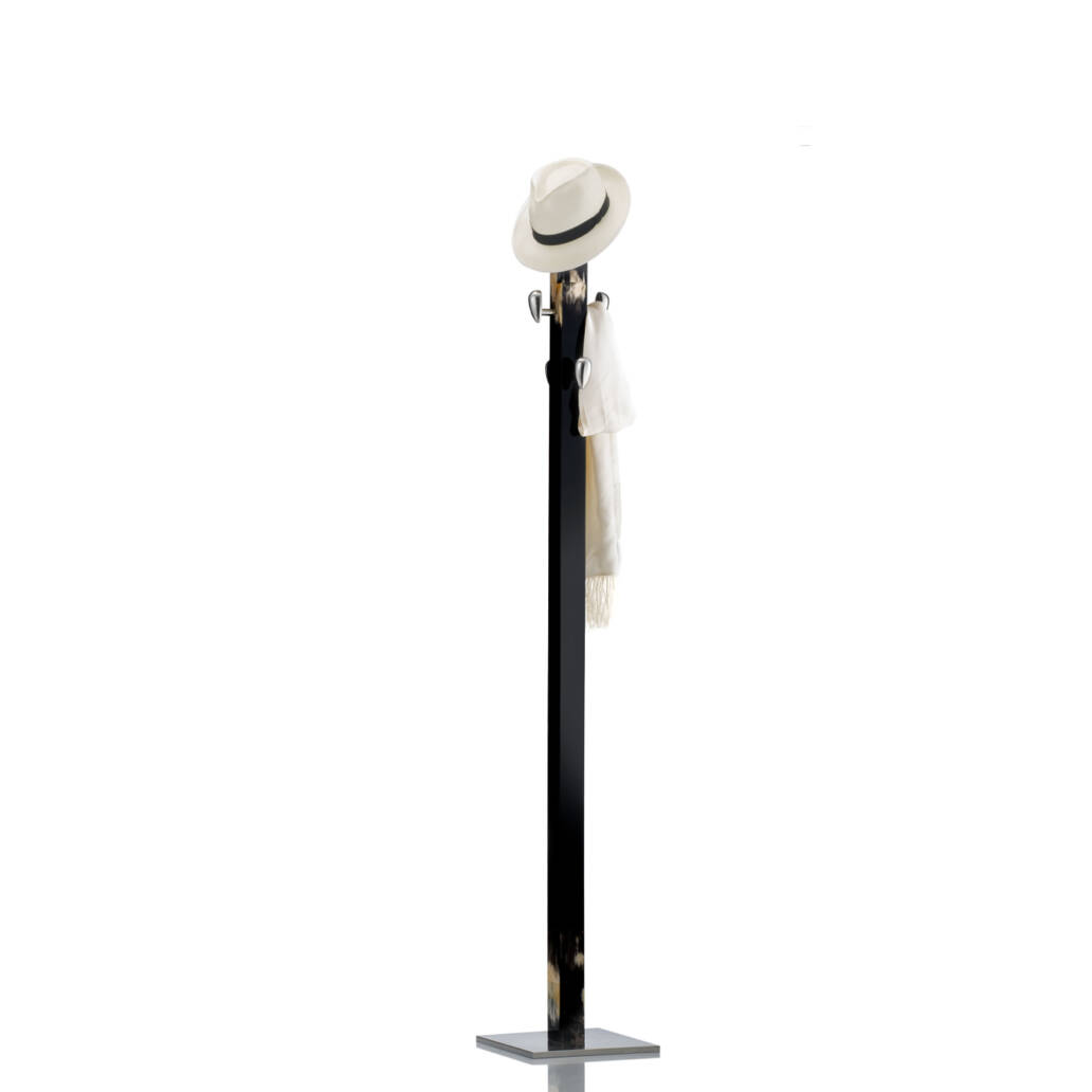 Coat stands and complementary furniture - Giglio coat stand in horn and lacquered wood with gloss finish mod. 1432s - Arcahorn