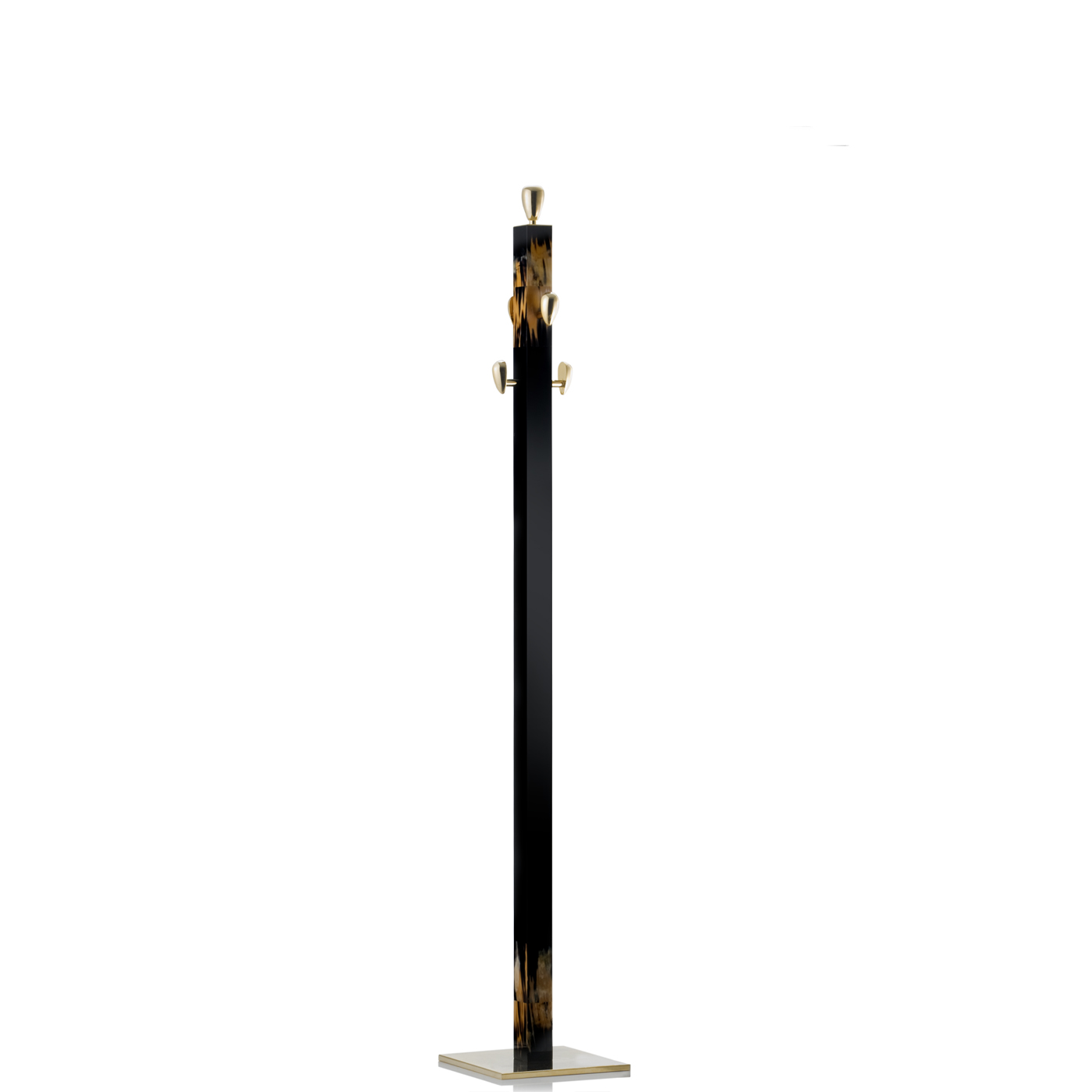 Coat stands and complementary furniture - Giglio coat stand in horn and lacquered wood with gloss finish mod. 1433s - Arcahorn