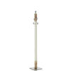Coat stand and complementary furniture - Giglio coat stand in ivory lacquered wood and horn - Arcahorn