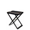Trolleys and Butlers serving tables - Elba butlers serving table in horn and glossy ebony - Arcahorn