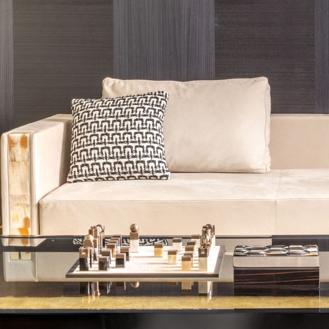 Giochi - Trafalgar scacchiera in nabuk e corno - e-commerce - Arcahorn