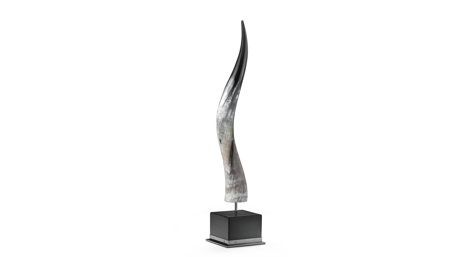 Sculptures - Andromeda sculpture in horn and black leather - cover - Arcahorn