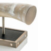 Sculptures - Cassiopea horizontal sculpture in horn and black oak veneer - detail - Arcahorn