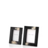 Cornici e scatole - Medea Portafoto in corno e legno laccato lucido colore nero - Arcahorn