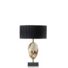 Lamps - Eclisse table lamp in matte horn and burnished brass - Arcahorn
