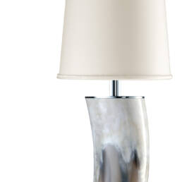 Lamps - Gilda wall sconce in horn and chromed brass - detail 1 - Arcahorn