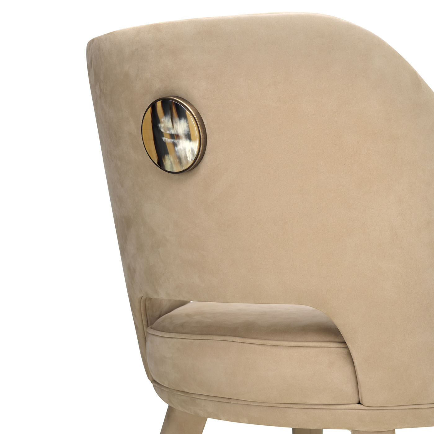 Divani e sedute - Penelope sedia con dettaglio in corno 4430LB - Arcahorn (1)