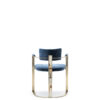 Sofas and seats - Sveva chair in velvet with horn inlays mod. 6043D - back - Arcahorn
