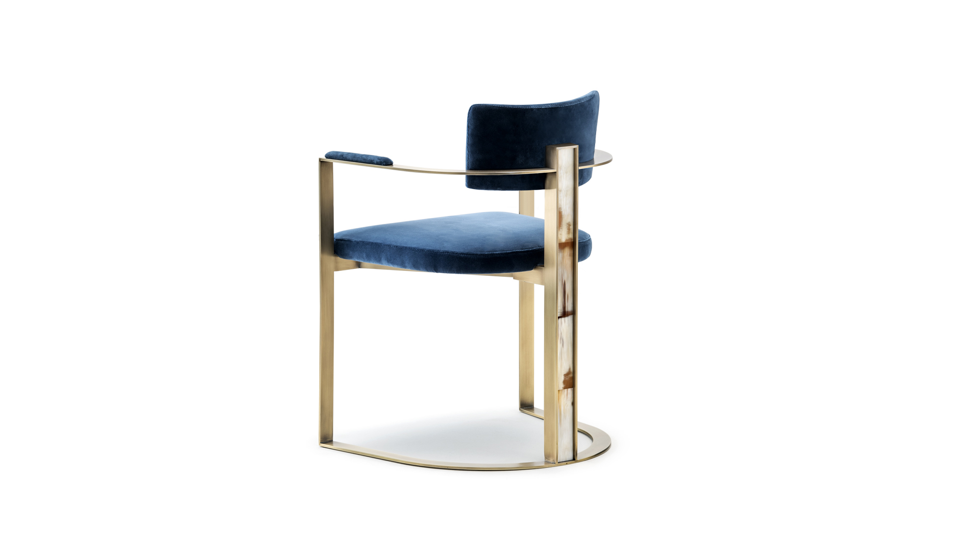Sofas and seats - Sveva chair with horn inlays mod. 6043D - cover - Arcahorn