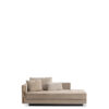 Sofas and seats - Zeus chaise longue in nabuk leather with armrests in horn - Arcahorn