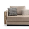 Sofas and seats - Zeus chaise longue in nabuk leather with armrests in horn - detail - Arcahorn