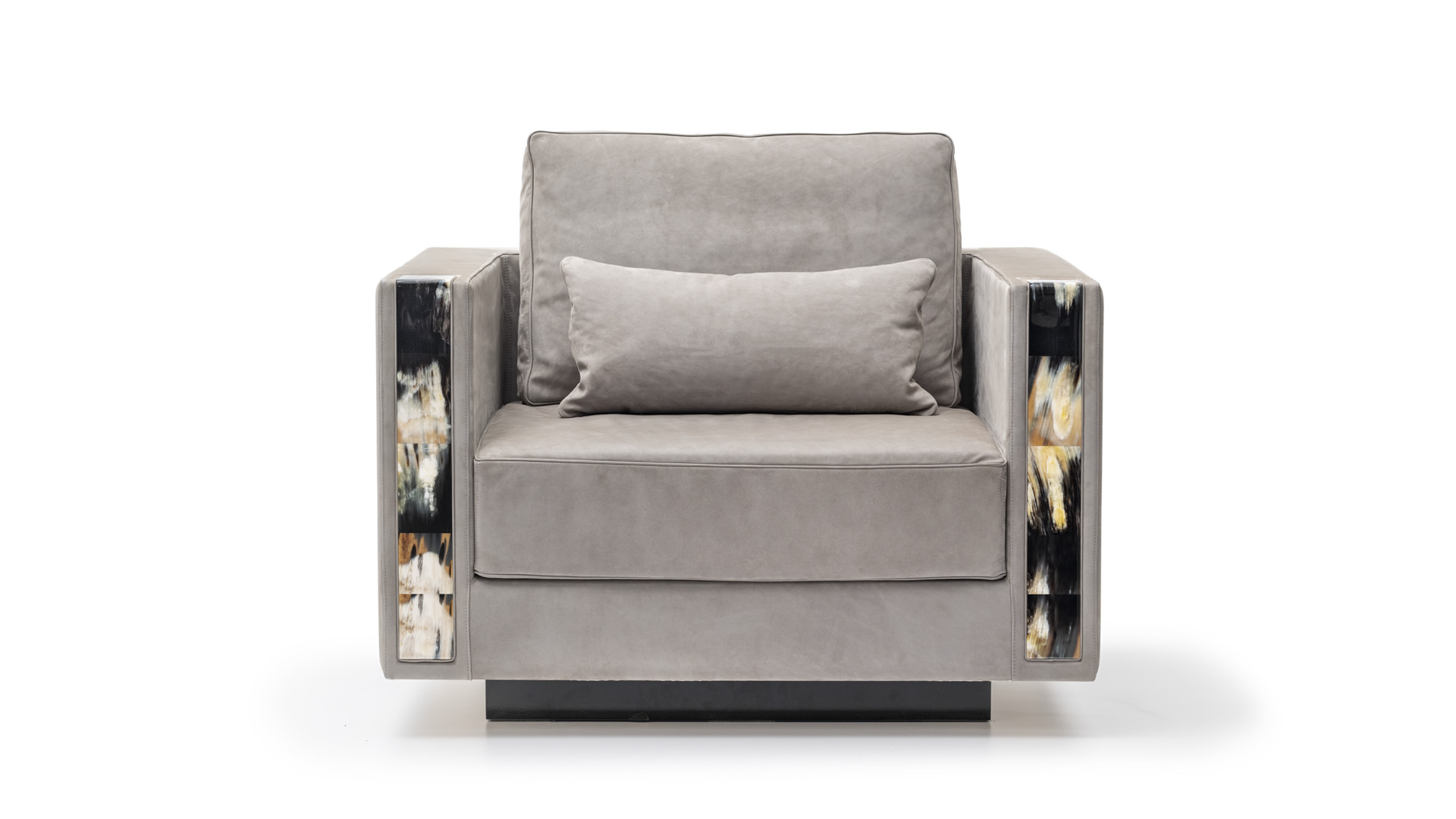 Divani e sedute - Zeus poltrona con braccioli in corno 6089L - copertina - Arcahorn
