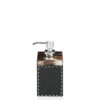 Bath accessories - Berenice soap dispenser in horn and Onyx colour leather mod. 4495 - Arcahorn