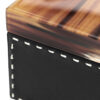 Picture frames and boxes - Ottavia box in horn and Onyx colour leather mod. 4467 - detail - Arcahorn