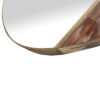 Specchiere - Diomira specchiera in corno e ottone brunito - dettaglio - Arcahorn