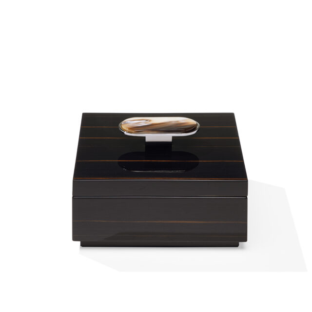 Ebony box PRIORA 18x18x10cm