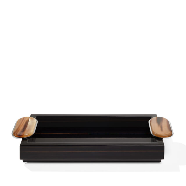 Ebony tray ARGENTELLA