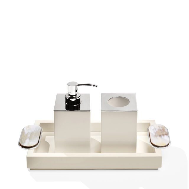 ARGENTELLA SOFT WHITE BATH SET