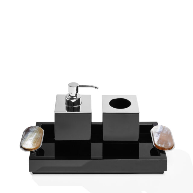 ARGENTELLA BLACK BATH SET