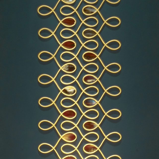 ZAFIRA LEATHER EMBELLISHED WALL PANEL