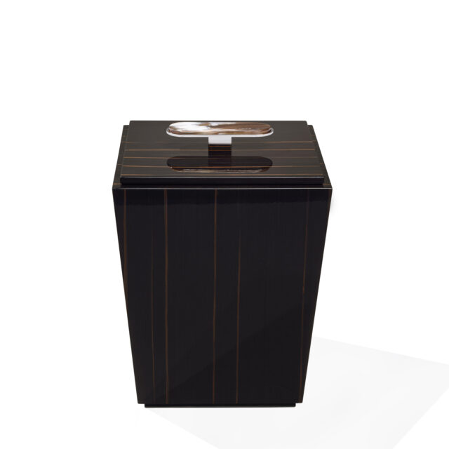 Ebony waste paper basket BICCO